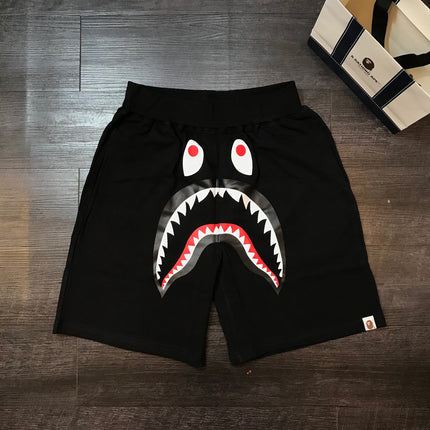 Trendy Brand BP Classic Shark Camouflage Men's Casual Loose Sports Five-Point Shorts High-End Terry Drawstring Shorts Trend