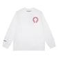 Ch Heart High-Quality Double Yarn Pure Cotton Unisex Printed Long Sleeve T-Shirt