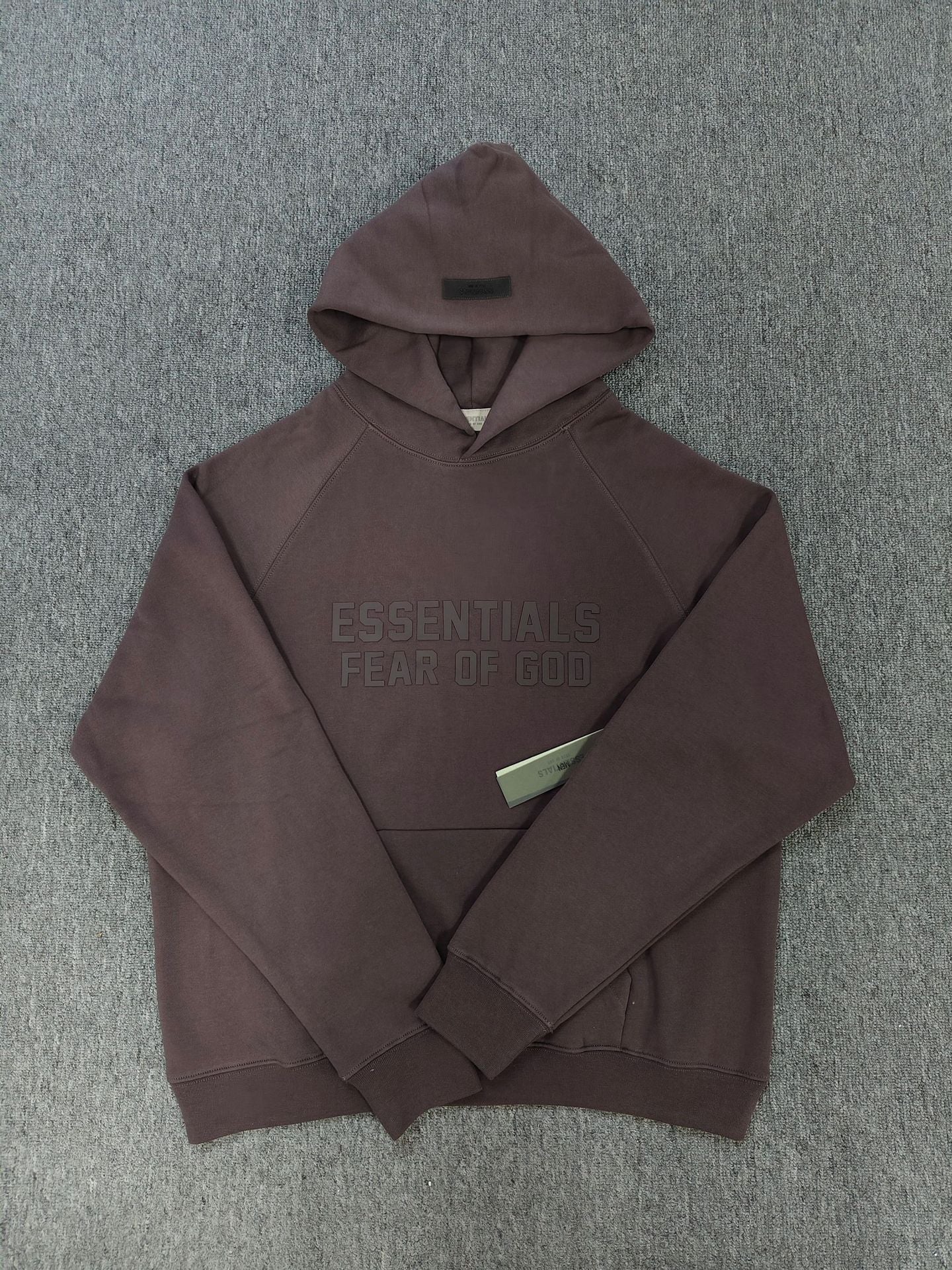 GMabcdFOG Double Line ESSENTIALS Chest Silicone Double Row Letter Hoodie Essentials Sweatshirt