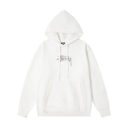GMstuxN Letter Collaboration Hoodie Classic Letter Embroidery Hooded Sweatshirt Heavyweight Casual Jacket for Men