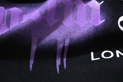 Gmabcd New Spray Paint Graffiti City Letter Logo Printing Terry High Street Couple Hooded Sweater