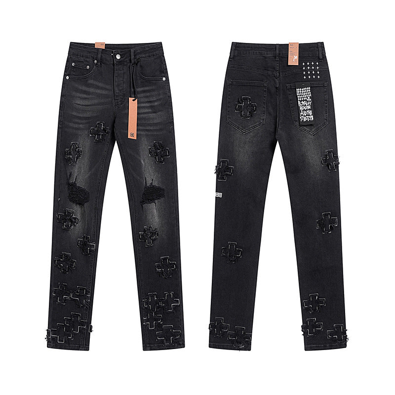 GMabcd Trendy KSUBI Men's Pants Casual Slim Fit Skinny Jeans Stretch Denim Pants