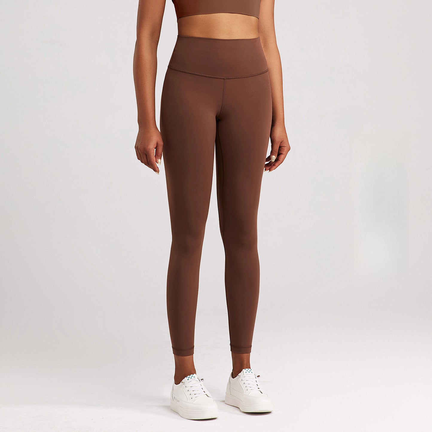 Lulu Yoga Pants Women's High Elastic Nude Feel Brushed Sports Running Fitness Pants High Waist Hip Lift Skinny Pants Slim Fit