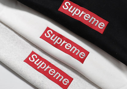 GMSupreme Fleece-Lined Full Series Hooded Sweatshirt Men's Jacket Hoodie BOX Classic Collaboration Long Sleeve