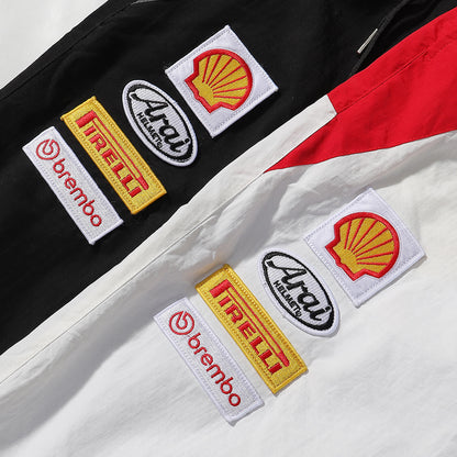 Supreme Ducati Collaboration Racing Style Windbreaker Jacket for Men