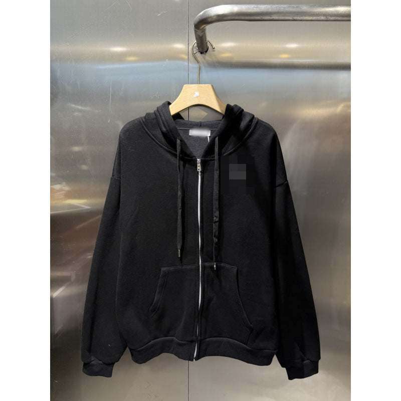 A-L-O Oversized Heavyweight Zip Hoodie Terry Fleece Streetwear Jacket