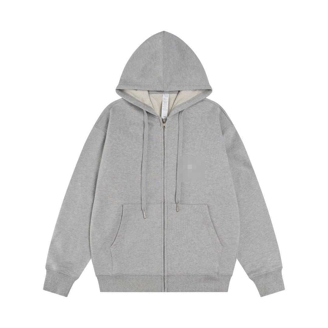 A-L-O Oversized Heavyweight Zip Hoodie Terry Fleece Streetwear Jacket