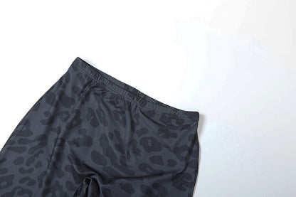 2025 Autumn Women's New Fashion Hooded Camouflage Print Long Sleeve Sports Trendy Slim Fit Long Pants Two-Piece Set