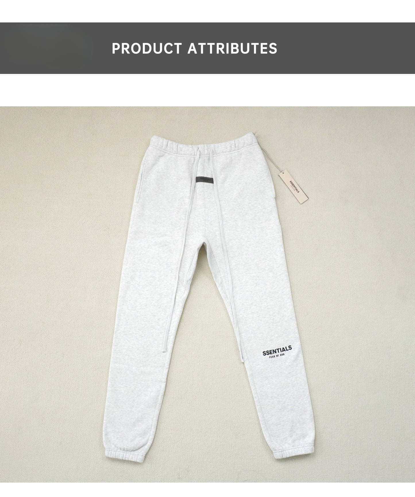 Essentials Sweatpant Ss22 Fleece-lined Ankle-Tied Pants Knitted Sweatpants Men