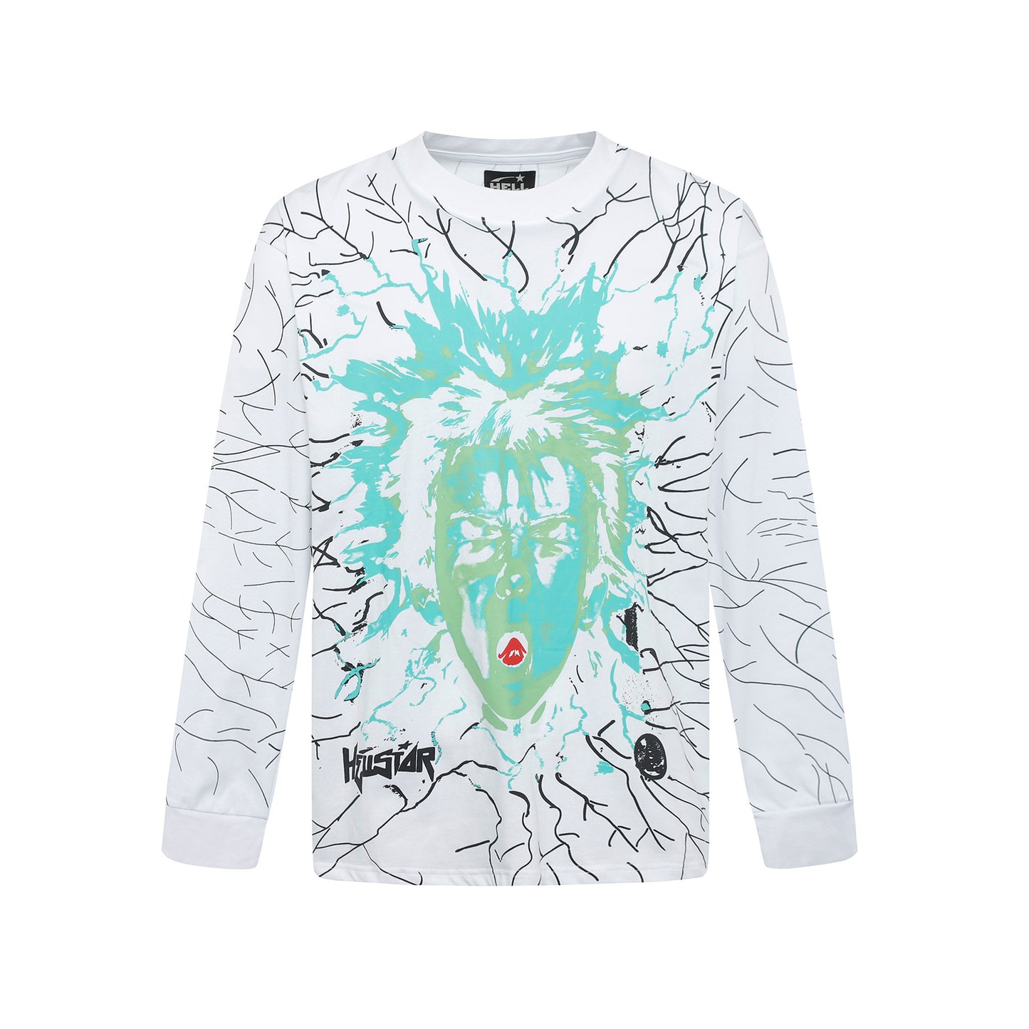 HS American Style Oversized Long Sleeve T-Shirt Autumn Base Shirt Men's Pullover Shirt