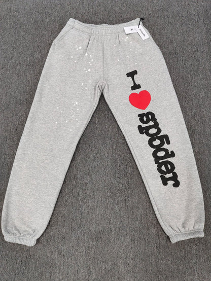 Gmsp5der Sweater Spider Web Love Pullover Hooded Sweater Men's and Women's Hoodies[High Quality]