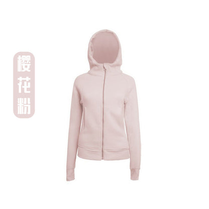 Lulu Same Style Scuba Women's Zipper Hooded Sweatshirt Autumn Winter Women's Outdoor Casual Warm Top Sports Jacket