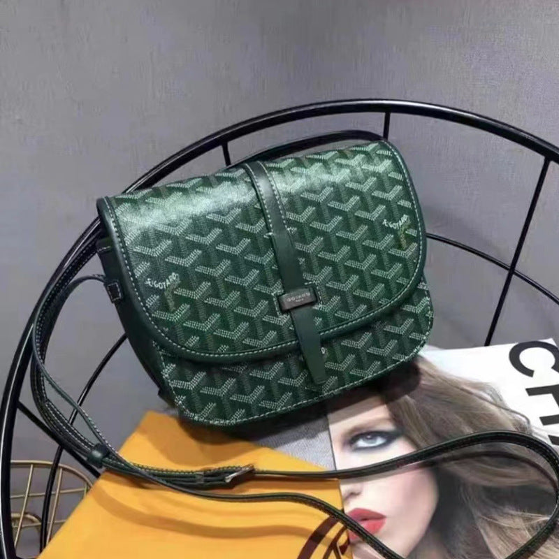 Gay** Messenger Bag Unisex Saddle Bag Dog Tooth Elegant Print Underarm Shoulder Crossbody Bag Trendy