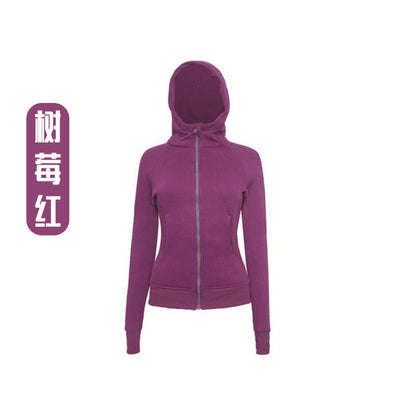Lulu Same Style Scuba Women's Zipper Hooded Sweatshirt Autumn Winter Women's Outdoor Casual Warm Top Sports Jacket