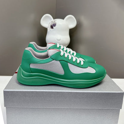 GMabcd America Cup Home Colorful Sole Genuine Leather Fashion Flat Sneakers Casual Shoes Sports Shoes Men's Shoes