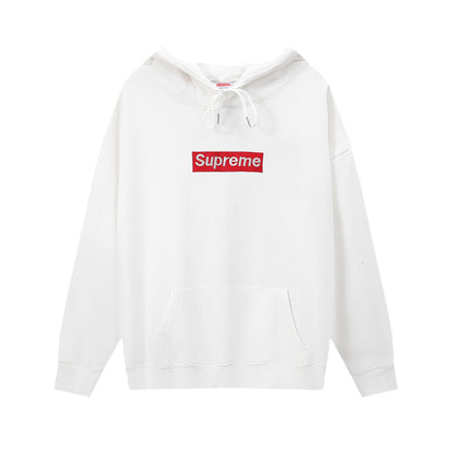 GMSupreme Fleece-Lined Full Series Hooded Sweatshirt Men's Jacket Hoodie BOX Classic Collaboration Long Sleeve