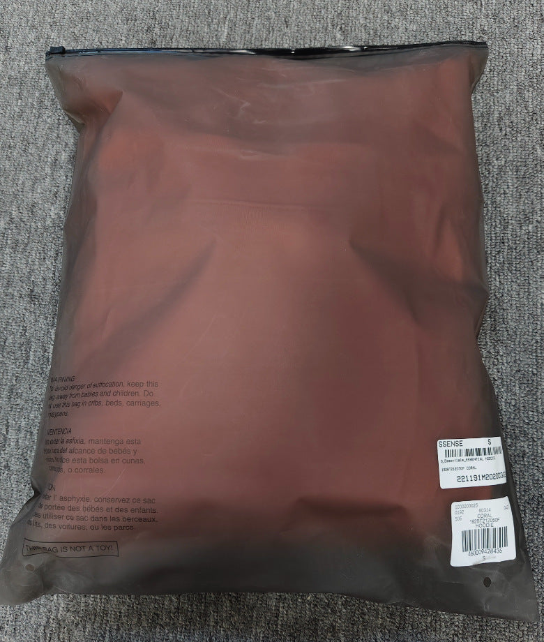 GMabcdFOG Double Line ESSENTIALS Chest Silicone Double Row Letter Hoodie Essentials Sweatshirt