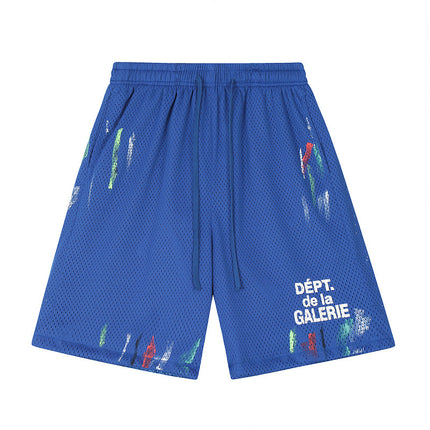 Gallery Splash-Ink Mesh Shorts 2025 Summer Men's Youth plus Size Shorts