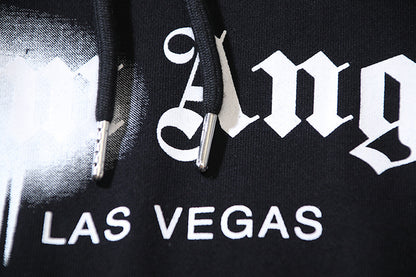 Gmabcd New Spray Paint Graffiti City Letter Logo Printing Terry High Street Couple Hooded Sweater