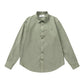 Trendy Brand Am* Small Heart Embroidered Shirt Casual Loose Fit Unisex Couple Style Amy Cotton Long Sleeve Top