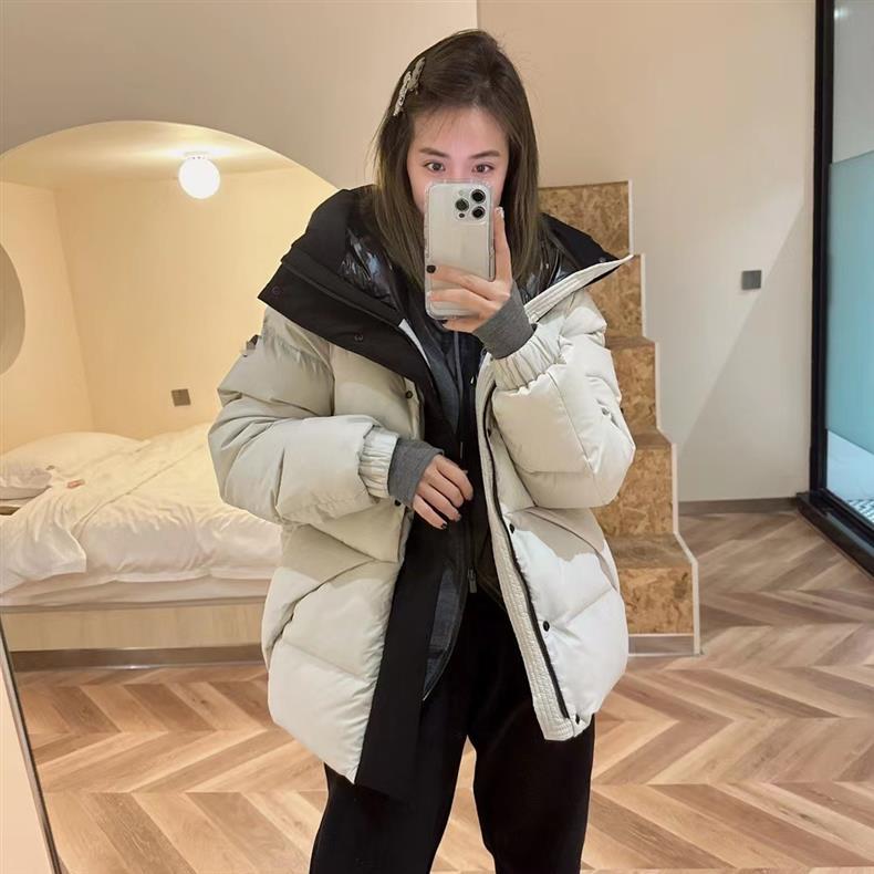 Dustproof Bag Version Madeira Down Jacket Black Warrior Zipper Hooded Unisex Coat