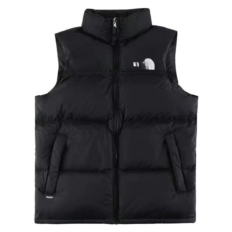 GMabcdNorth-Face 1996 Down Vest Unisex American Version TNF700 Puff Embroidery Winter Vest Couple Style Reversible