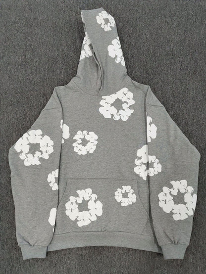 [High Quality Version] All Cotton Denim Tears Hoodie Kapok Hoodie American High Street Trendy Sweatshirt