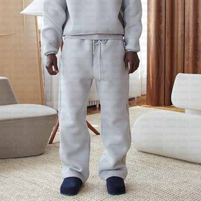 Casual Simple Couple Fashion Hoodie Sweatshirt Solid Color Loose Sweatpants