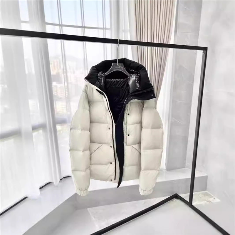 Dustproof Bag Version Madeira Down Jacket Black Warrior Zipper Hooded Unisex Coat