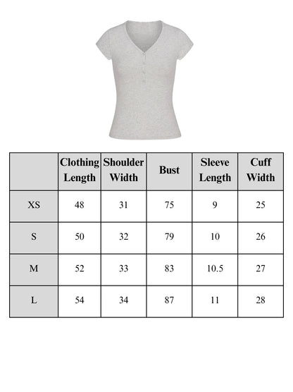 Skim Same Style Kardashian New Vintage Henley Shirt Button Baby Same Style New Vintage Summer Top