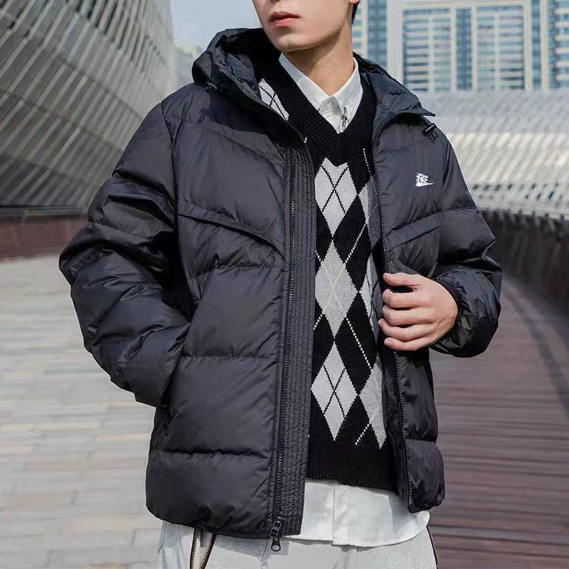 GMabcd 25ss Down Jacket Men's Hooded Warm Casual Down Jacket Coat