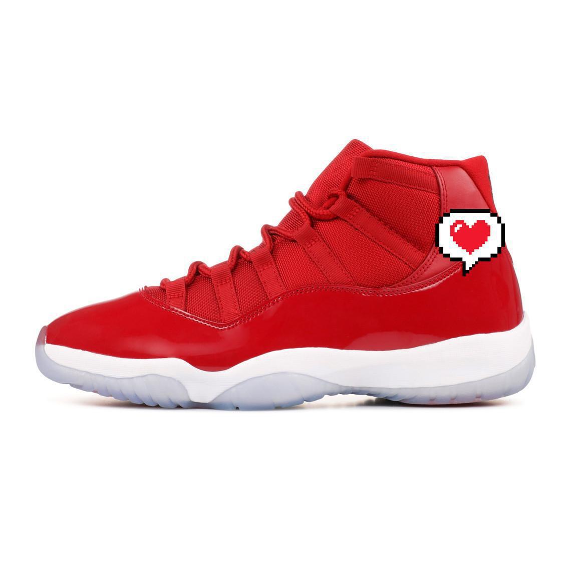 Blue Basketball Shoes AJ11 High Top Low Top Kang Buckle Gamma Blue Demon Legend Men's and Women's Basketball Shoes