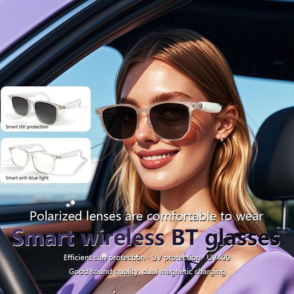 Touch Control Smart Glasses, 1 Count Wireless Smart Eye Glass with Mic, Men's Tech Gadgets 2024, Smart Anti-blue Light Glasses, Bluetooth-compatible Smart Eye Glasses for Men & Women, Eyewear Glasses