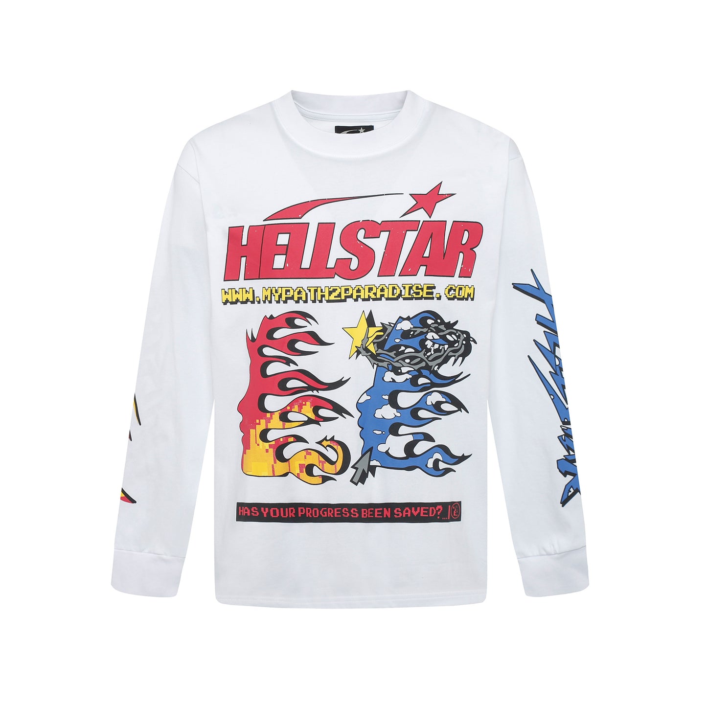 HS American Style Oversized Long Sleeve T-Shirt Autumn Base Shirt Men's Pullover Shirt
