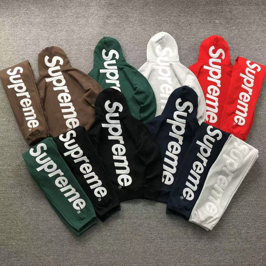 25FW Bandana Box Logo Hoodie Paisley Sweatshirt Fleece Lined Full Series Hooded Sweatshirt