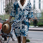 Graffiti Print Men's Three-Quarter Sleeve Short Sleeve Shorts Oversize Drop Shoulder Casual Set