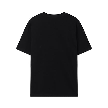 FQG Wheat Ear Short Sleeve 2025 Summer New European and American Trendy Brand Men's Plus Size Loose T-Shirt