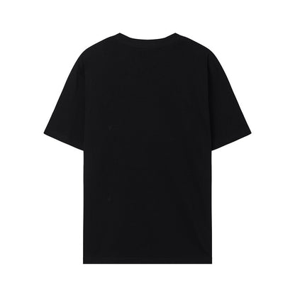 FQG Wheat Ear Short Sleeve 2025 Summer New European and American Trendy Brand Men's Plus Size Loose T-Shirt