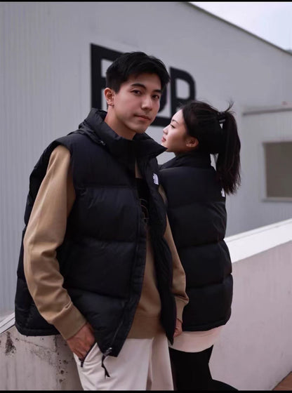 GMabcdNorth-Face 1996 Down Vest Unisex American Version TNF700 Puff Embroidery Winter Vest Couple Style Reversible