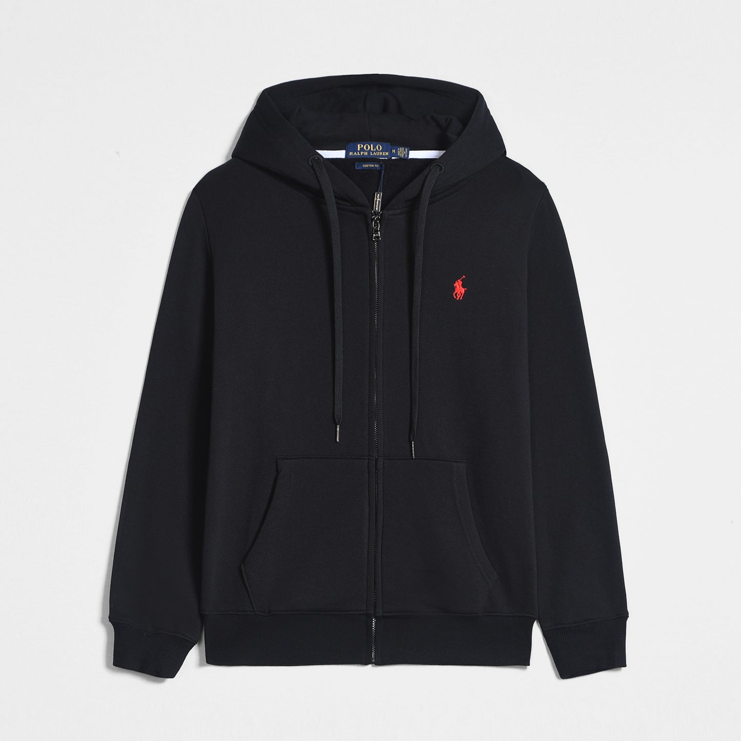 GMabcd Spring and Autumn Thin Pony Hooded Sweatshirt RL Cardigan Zipper Embroidery Loose Plus Size Paul POLO Jacket