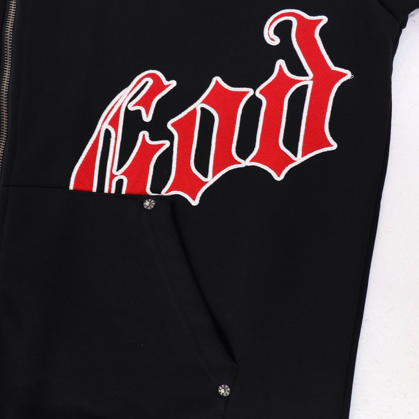 GMabcd Casual Set God-peed Patch Letter Cardigan Hoodie High Street Men's Casual Sweatshirt Sweatpants