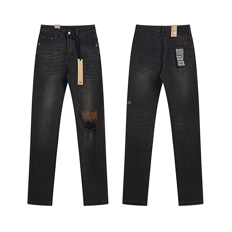 GMabcd Trendy KSUBI Men's Pants Casual Slim Fit Skinny Jeans Stretch Denim Pants