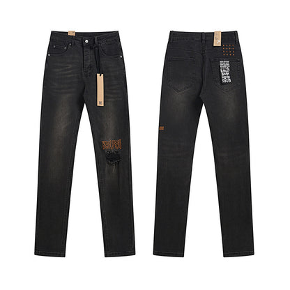 GMabcd Trendy KSUBI Men's Pants Casual Slim Fit Skinny Jeans Stretch Denim Pants
