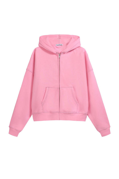 1996 Embroidered Logo Letter Zip-Up Loose-Fit Unisex Hooded Sweatshirt (Part 2)