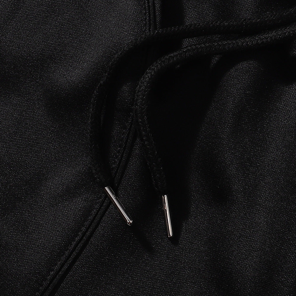 Gmabcd-sup Hoodie Collaboration Joe Loose Fit Autumn Winter Fleece Zipper Jacket Street Fashion Patchwork Hooded Sweatshirt