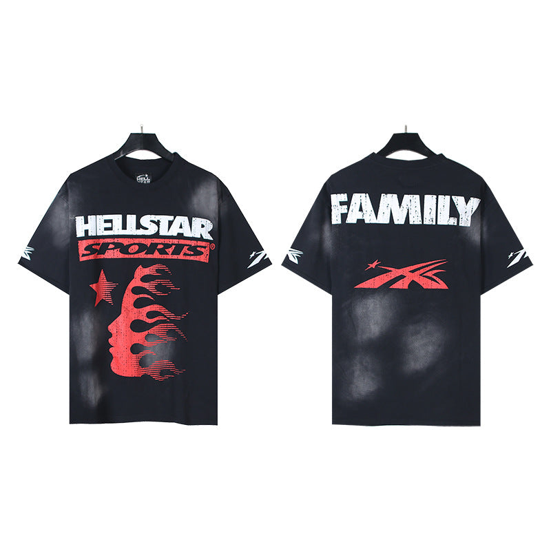 [1]TTY Summer Couples Wear plus Size Loose Pullover Short Sleeve T-shirt Youth Tee