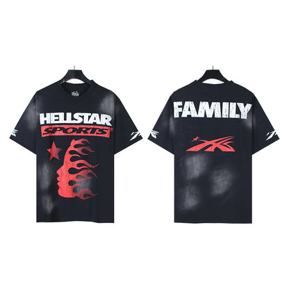 [1]TTY Summer Couples Wear plus Size Loose Pullover Short Sleeve T-shirt Youth Tee