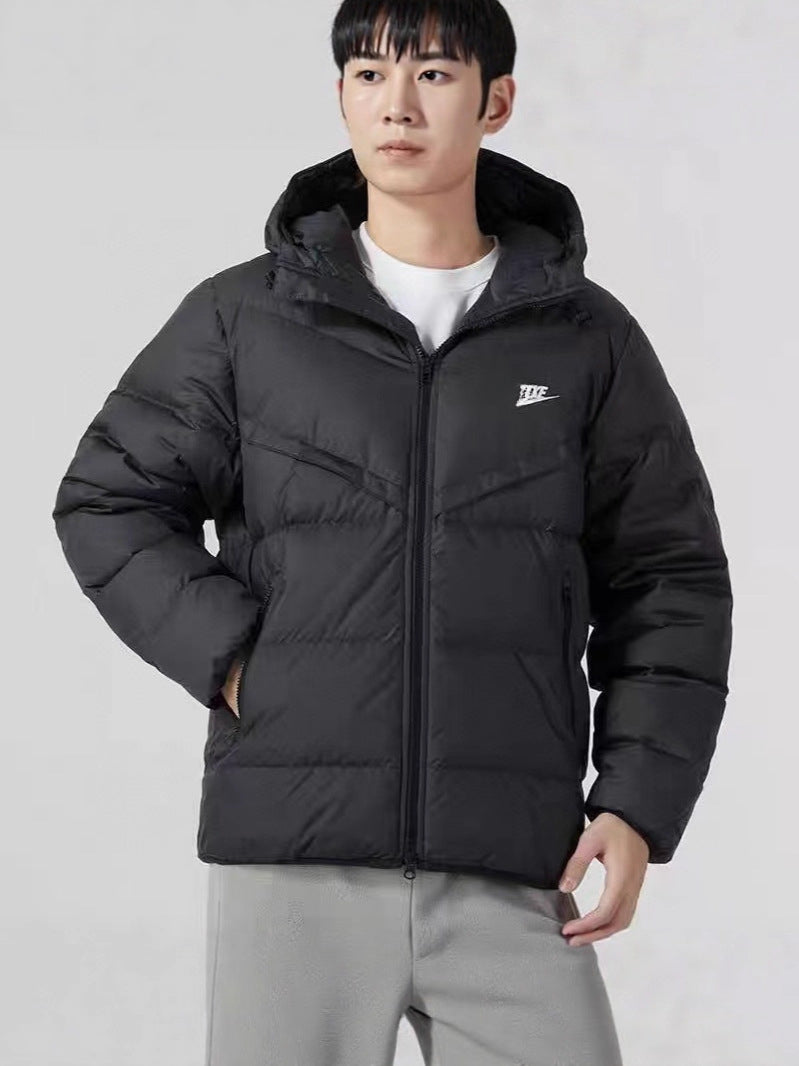 GMabcd 25ss Down Jacket Men's Hooded Warm Casual Down Jacket Coat