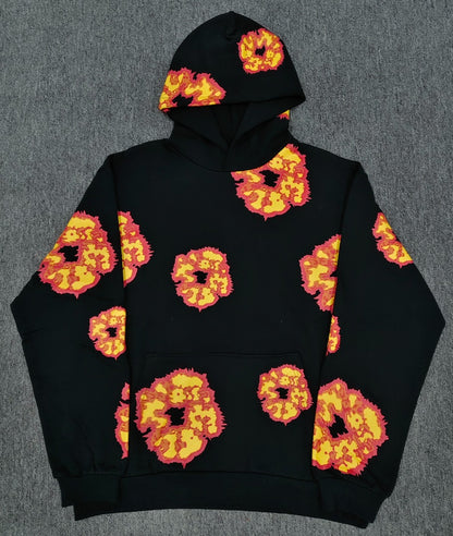 [High Quality Version] All Cotton Denim Tears Hoodie Kapok Hoodie American High Street Trendy Sweatshirt