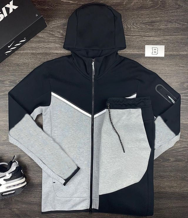 Spring and Autumn Hooded Suits Men's and Women's NK Sports Leisure Suit Sports Fashionable Jacket Trousers Fashion Brand Clothes